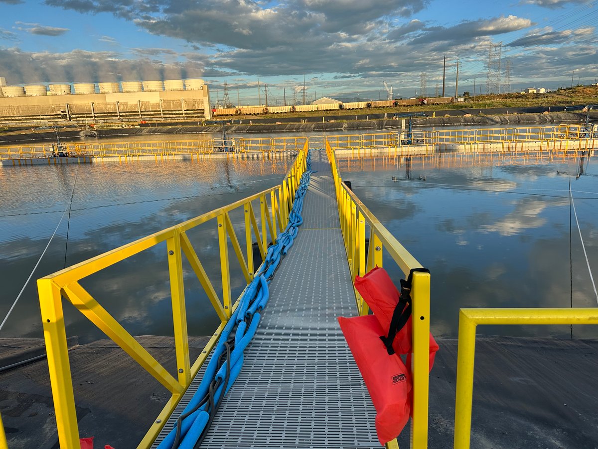 Gladiator 720 Walkway Accelerated Evaporation System at Power Plant