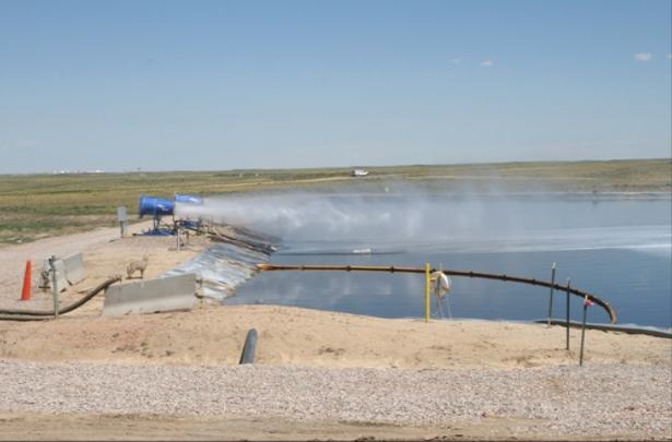 Figure 16. &nbsp; Cannon overspray setting in high wind region